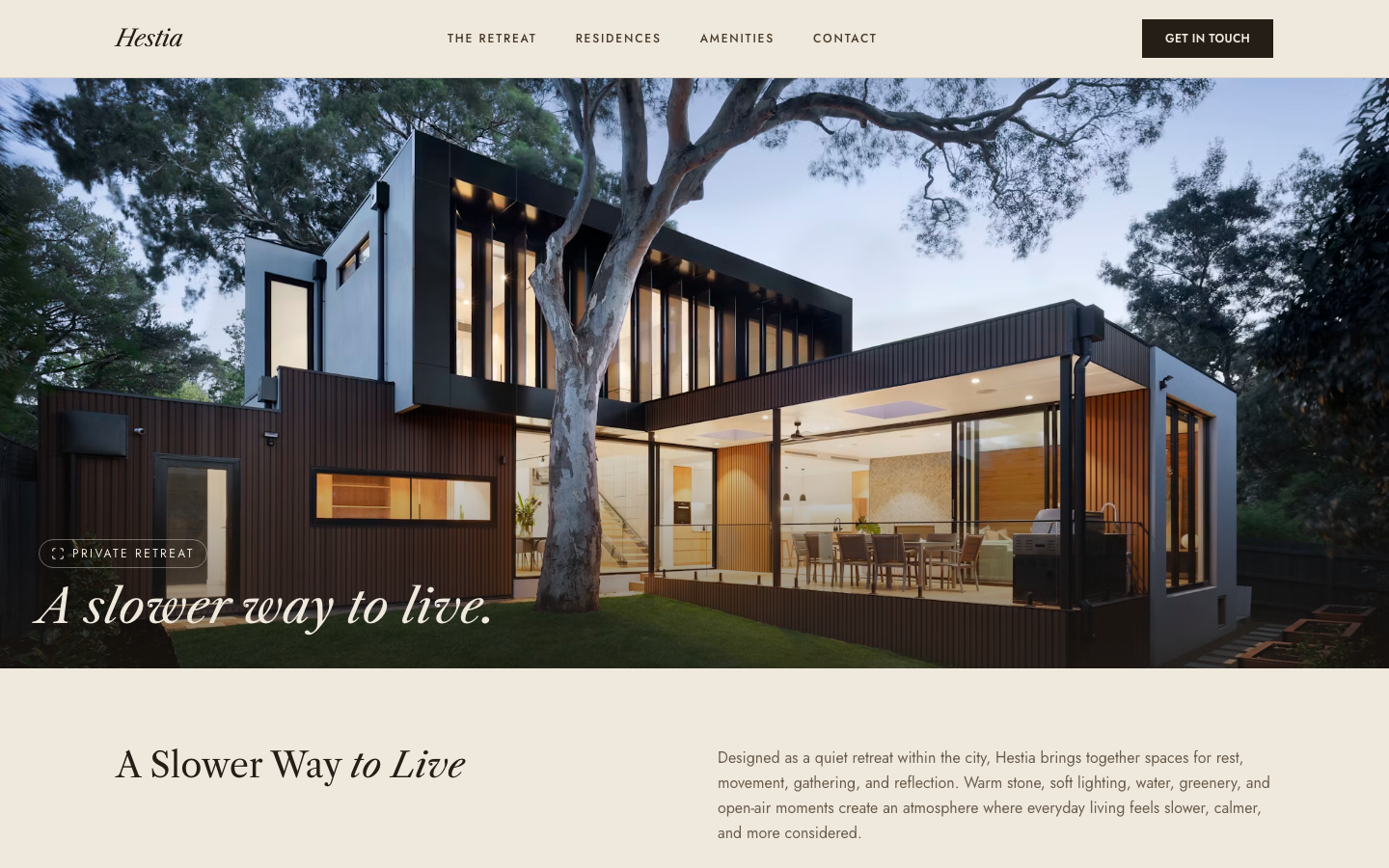 Real Estate website template preview