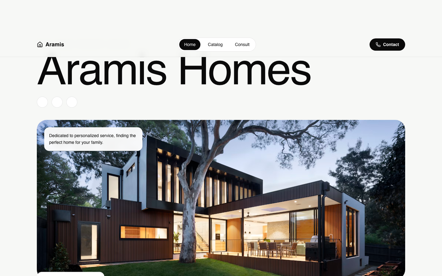 Realty website template preview
